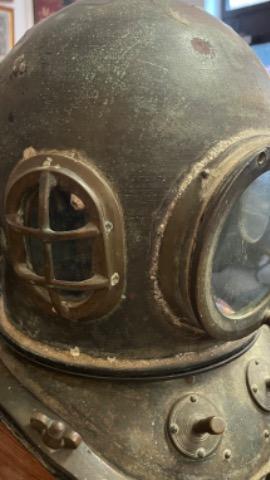 Bronze divers helmet