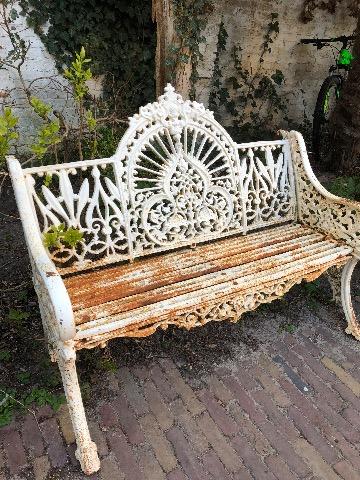 Cast Iron Garden Bench Furniture, Cast Outdoor Furniture